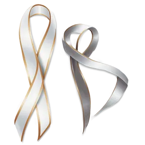 Elegant White Ribbon Png Ema PNG image