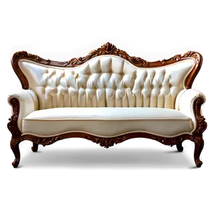 Elegant White Sofa Png 76 PNG image