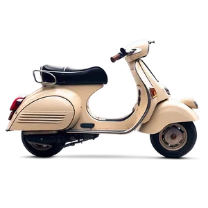 Elegant White Vespa PNG Kgl
