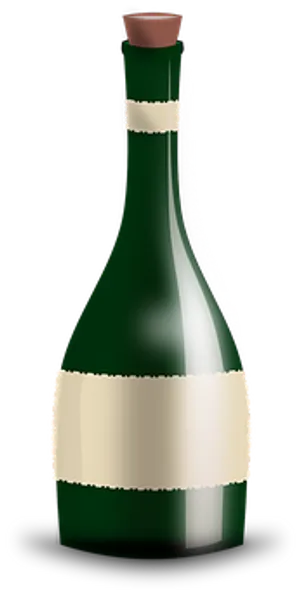 Elegant Wine Bottle Black Background PNG image