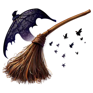 Elegant Witches Broom PNG 06292024 PNG