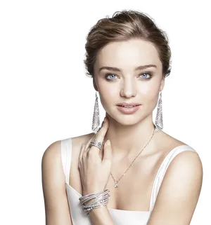 Elegant Woman Jewelry Portrait