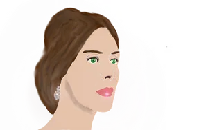 Elegant Woman Portrait Digital Art