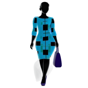 Elegant Woman Silhouette PNG 14