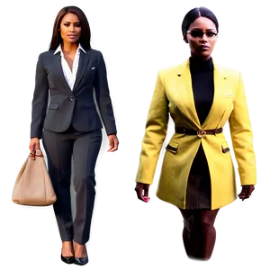 Elegant Women's Business Suit Png Lgy PNG image