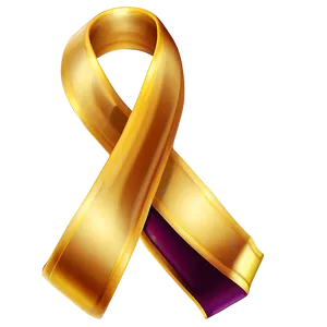 Elegant Yellow Ribbon Knot Png 90 PNG image