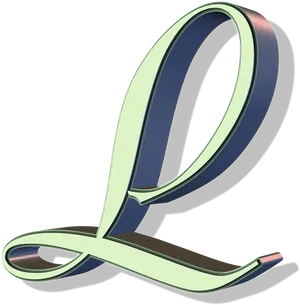 Elegant3 D Letter Q Design PNG image