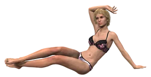 Elegant3 D Modelin Bikini