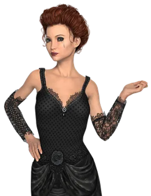 Elegant3 D Rendered Woman