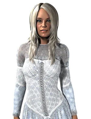 Elegant3 D Rendered Woman