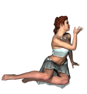 Elegant3 D Woman Posing