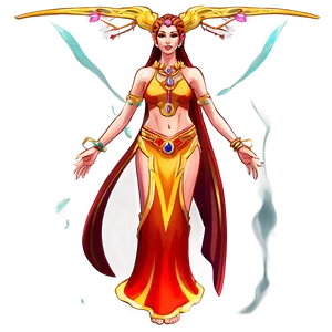 Elemental Nature Goddess PNG 3