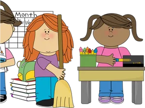 Elementary Classroom Scene