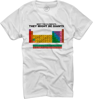 Elements Graphic White Shirt PNG image