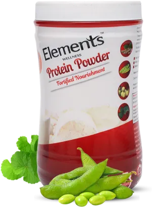 Elements Protein Powder Container PNG image