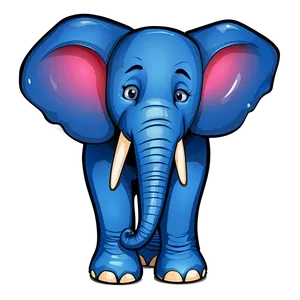 Elephant Cartoon Clipart Png 06212024 PNG image