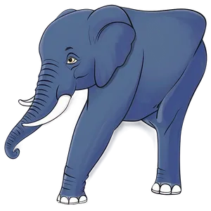 Elephant Cartoon D PNG image