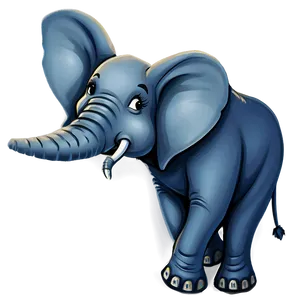 Elephant Cartoon In Love PNG Qcu92 PNG