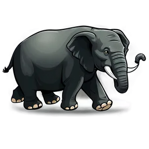 Elephant Cartoon Scene Png 06212024 PNG image