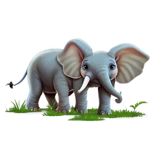 Elephant Cartoon Wallpaper PNG 06212024