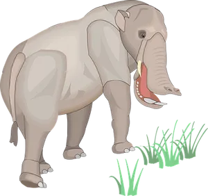 Elephant Grass Illustration PNG image