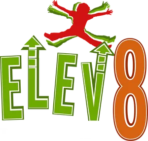 Elev8 Trampoline Park Logo PNG image