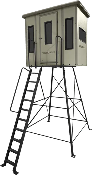 Elevated Hunting Blind Structure PNG