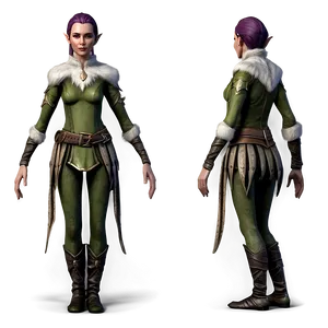 Elf Body For Game Design PNG 06282024