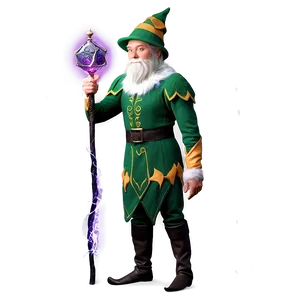 Elf Body With Magic Staff PNG 06282024 PNG