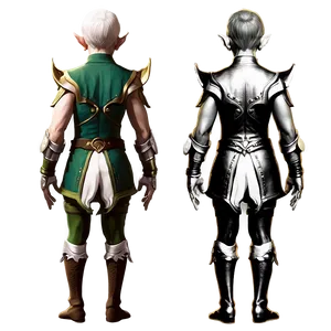 Elf Character Body Design Png 06282024 PNG image