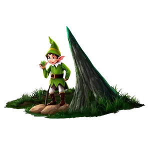 Elf Child In Forest PNG 90