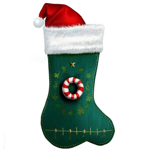 Elf Christmas Stocking PNG Ltq