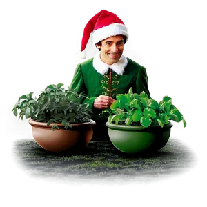 Elf Gathering Herbs PNG 57