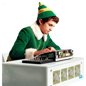 Elf Inventing Gadgets PNG 83