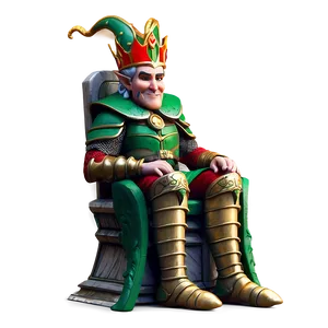Elf King On Throne PNG 98