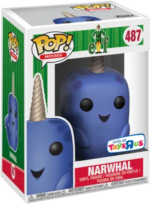 Elf Movie Narwhal Funko Pop PNG
