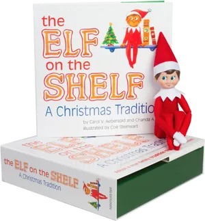 Elf On The Shelf Bookand Doll PNG image