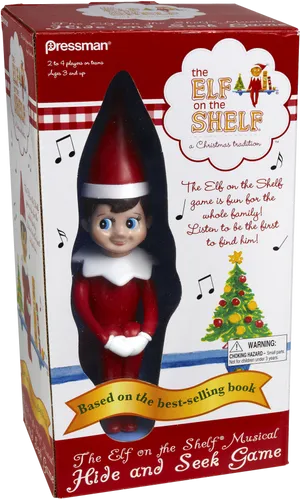 Elf On The Shelf Musical Hideand Seek Game Box PNG image