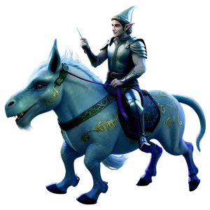Elf Riding Mythical Creature PNG 26 PNG