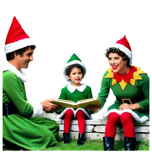 Elf Sharing Story PNG 31 PNG