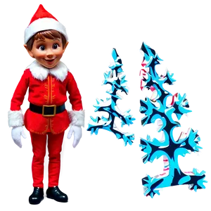 Elf Shelf Winter Antics PNG Ouy PNG