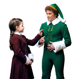 Elf Teaching Younglings PNG Csn