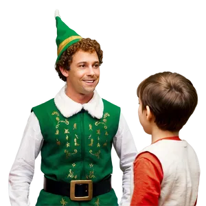 Elf Teaching Younglings PNG Qyb
