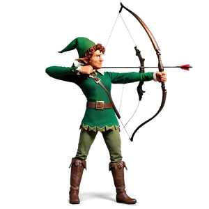 Elf With Bow And Arrow PNG Wkc63 PNG
