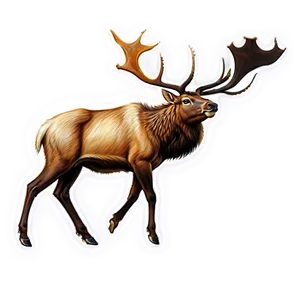 Elk Painting PNG Jse62 PNG