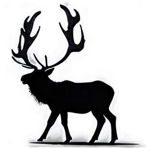 Elk Silhouette At Night Png 23 PNG image
