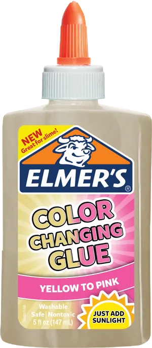 Elmers Color Changing Glue Bottle PNG image