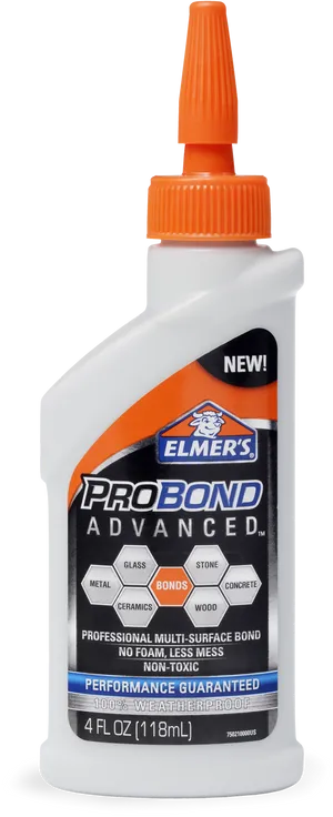 Elmers Pro Bond Advanced Glue Bottle PNG