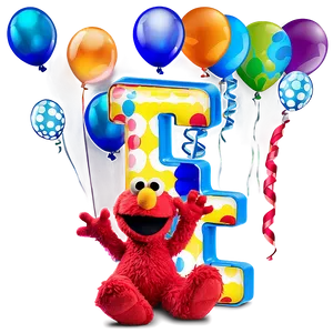 Elmo Birthday D PNG image