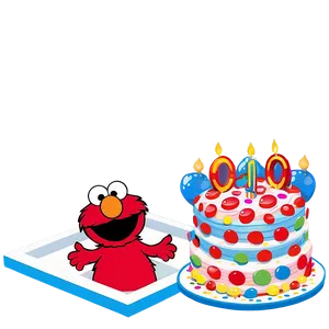 Elmo Birthday Invitation Card Png 06132024 PNG image